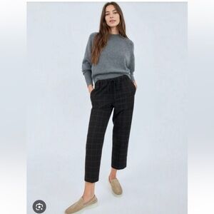 ARITZIA  Babaton Jimmy Plaid Drawstring Pants size large
